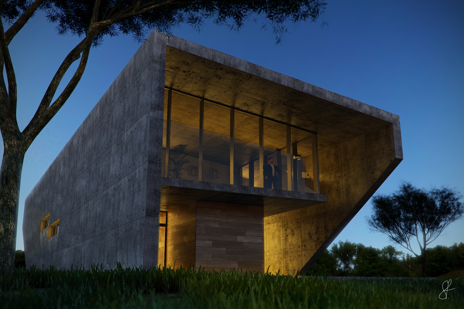 concrete house