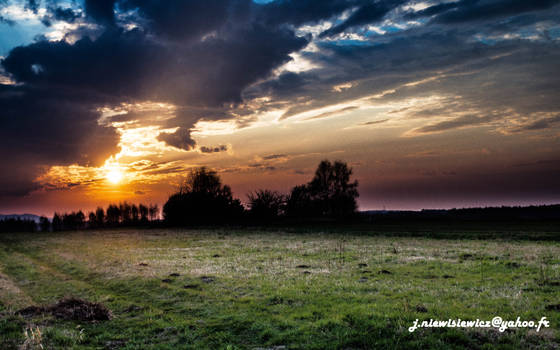 Sunset in Mongolia !