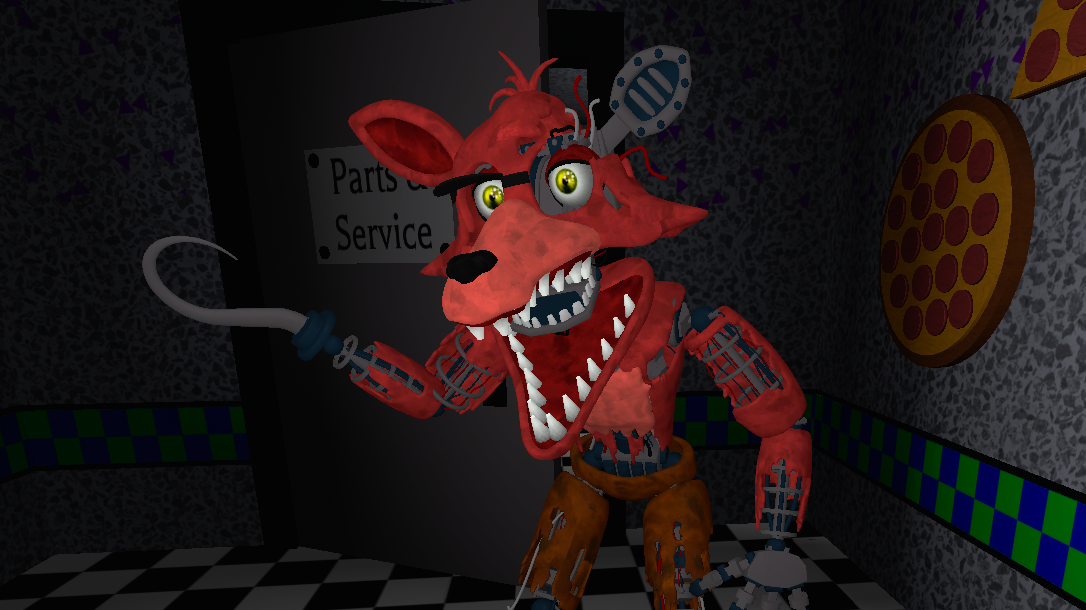 Download Fnaf Withered Foxy In Windows Wallpaper