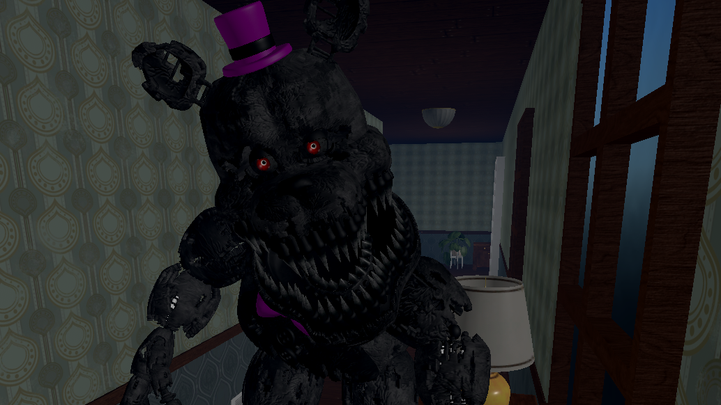 FNAF-C4D) Nightmare Fredbear Jumpscare by TheRayan2802 on DeviantArt