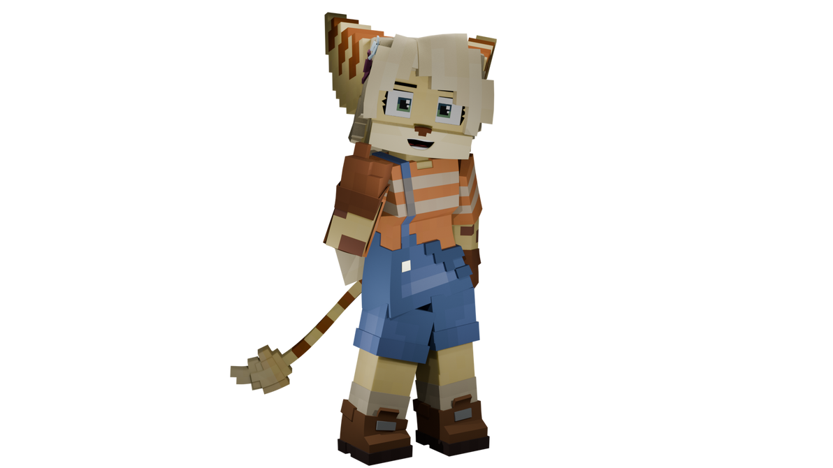 Minecraft Rascal Transparent Minecraft Rachel (Transparent render in blender) by Ratchet55 on DeviantArt