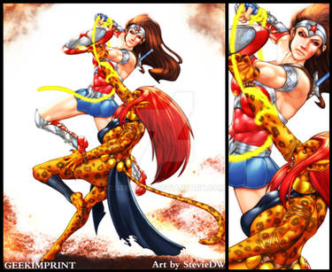 Wonder Woman vs. Cheetah (Minerva)