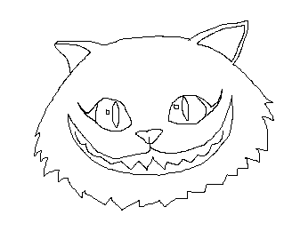 Cheshire Cat LineArt 2