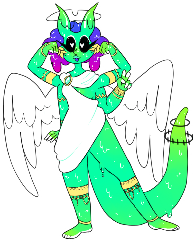 Slime Ritus slime god by berrykittens on DeviantArt