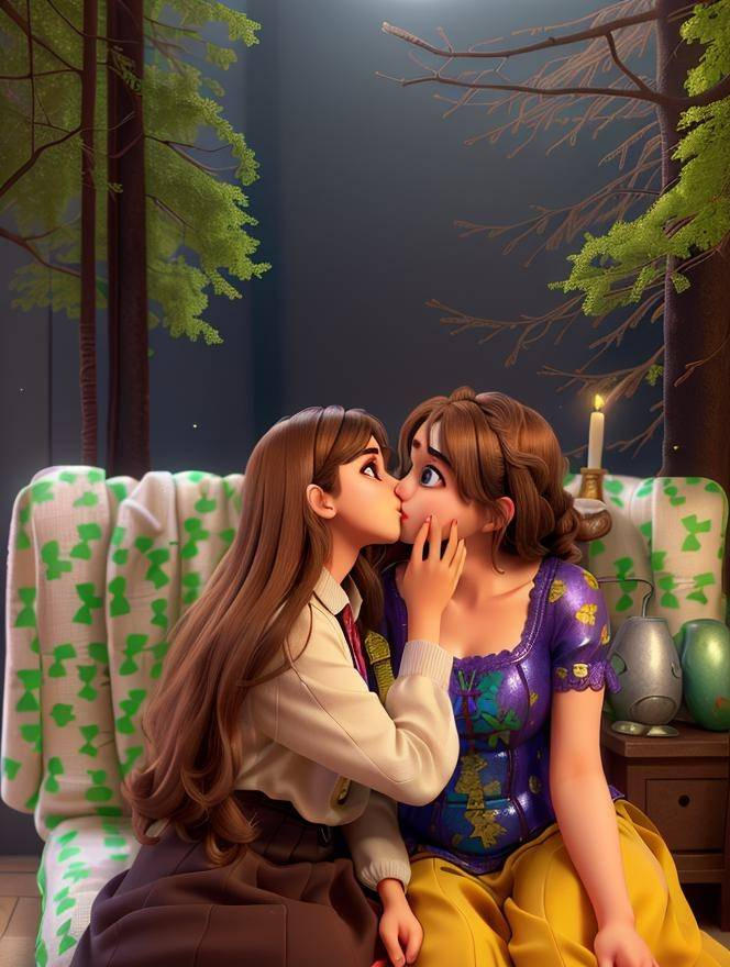 Kiss Deviantart Girls kissing by gocuzero on DeviantArt