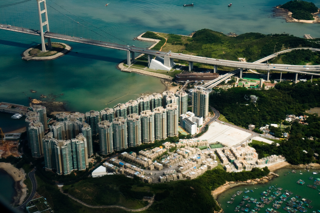 Hong Kong from the Plane