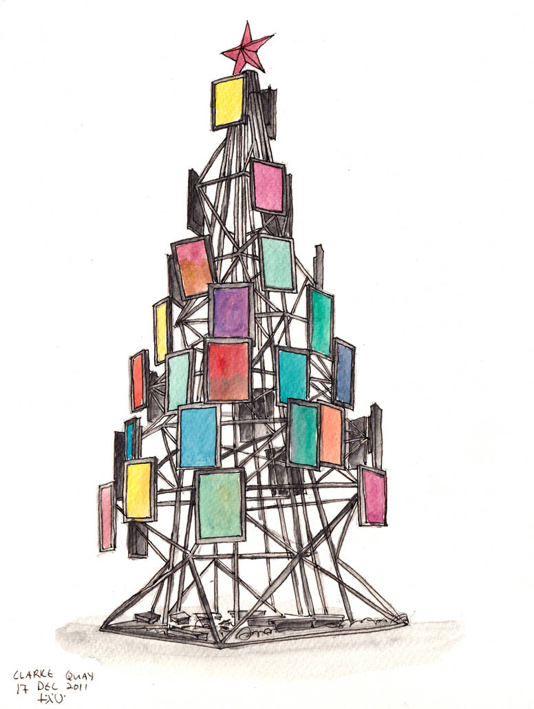 LCD TV Christmas tree by parka on DeviantArt