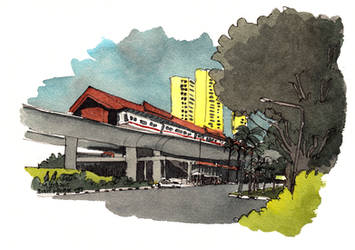 Bukit Gombak MRT station (9 Feb 2015)