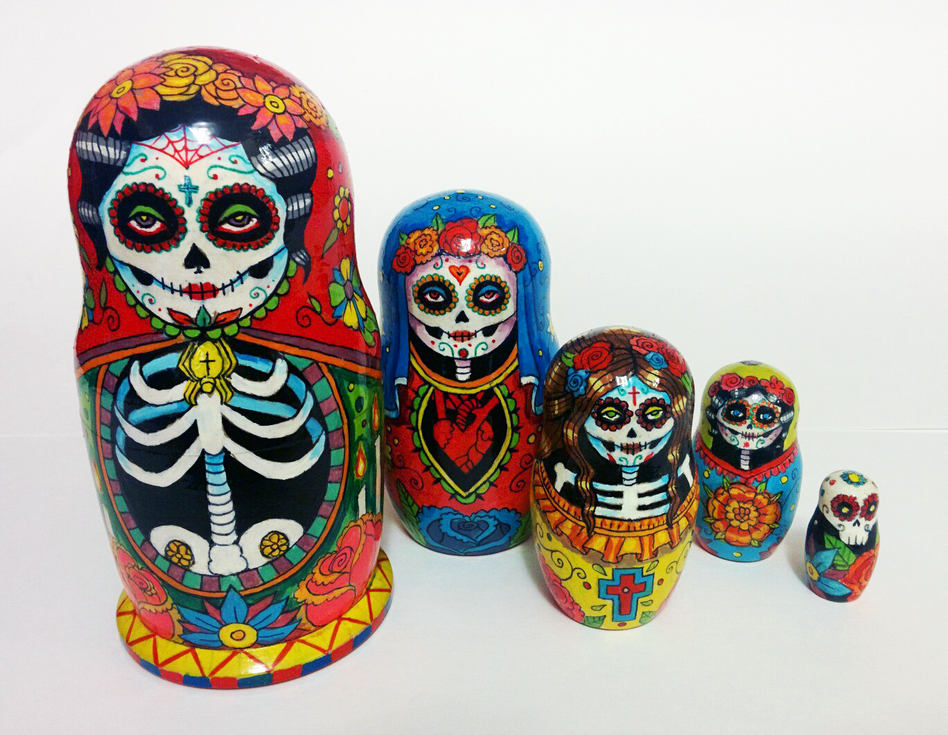 Day of the dead matryoshka 2