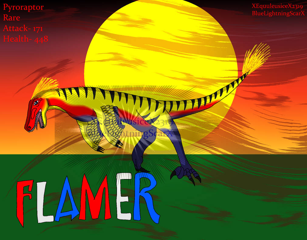 Jurassic World the game Pyroraptor by CelestineStormDragon on DeviantArt