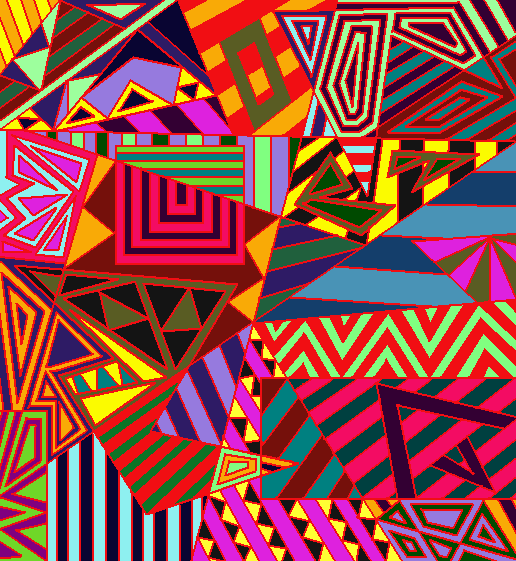 Abstract Line Drawings Color