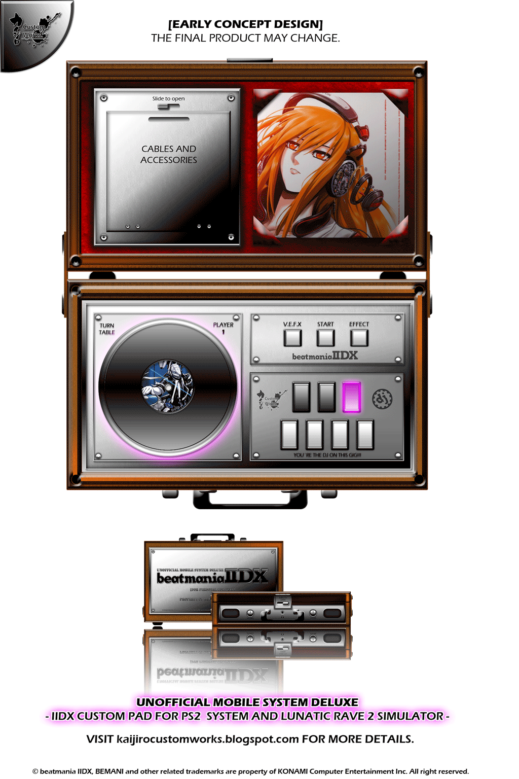 Project Concept Iidx Custom Controller By Kaijirocustomworks On Deviantart