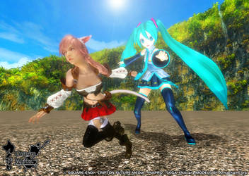 XNALara Test - Attack on Miku