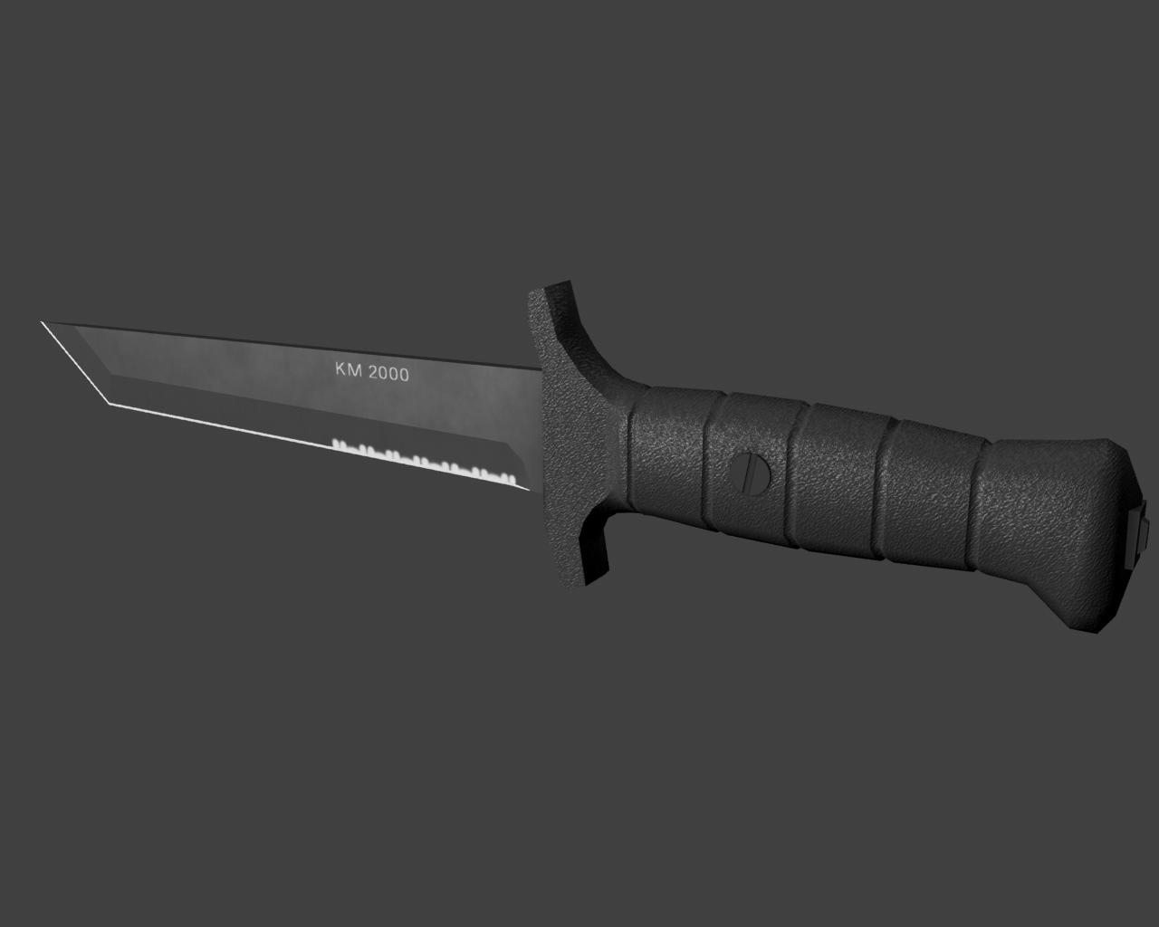 KM 2000 knife in 3ds Max