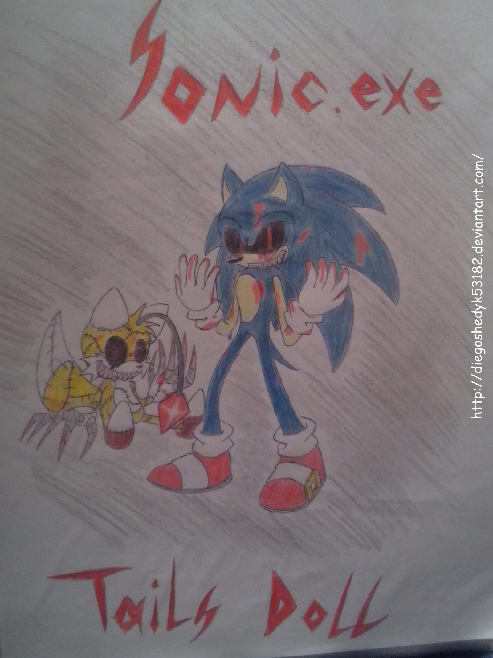 Tails Doll meets Tails.EXE by HaileyKittydoesart on DeviantArt