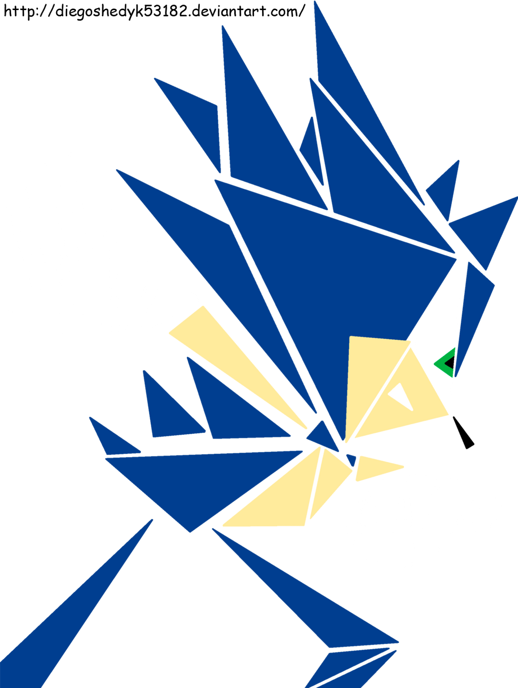 Sonic - Art using triangles