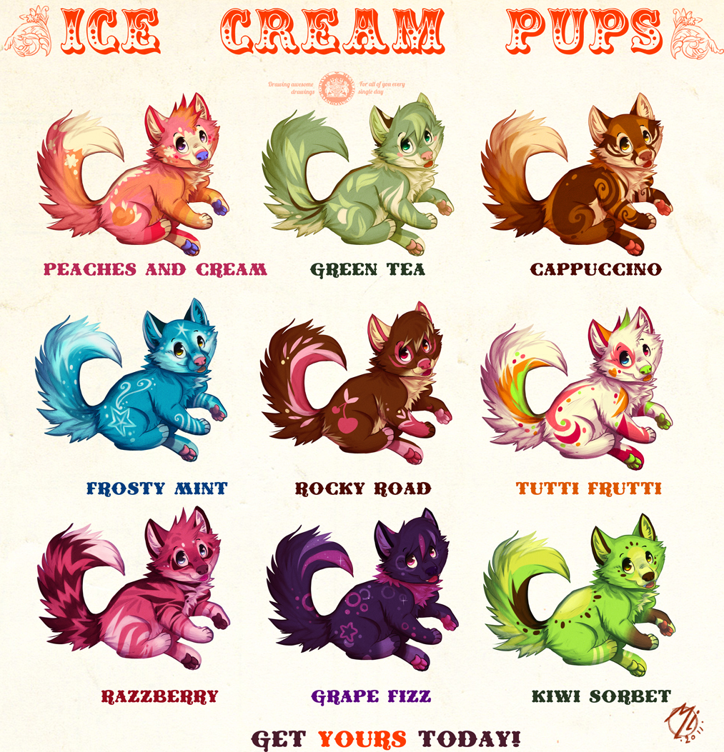 Ice Cream Pups Adoptables ALL GONE