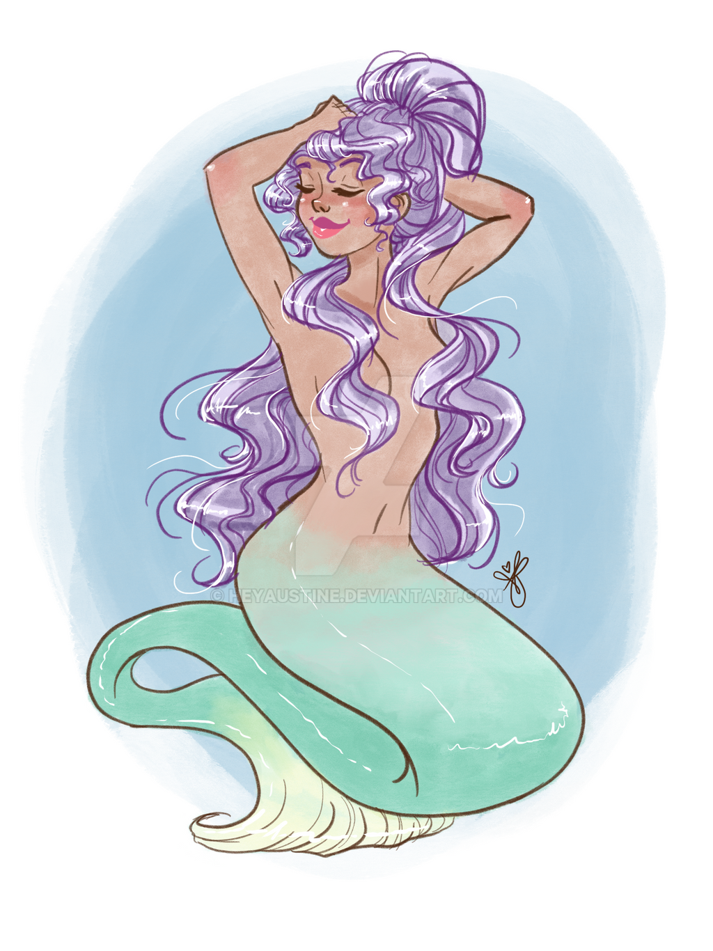 Purple Hair Don T Care By Heyaustine On Deviantart