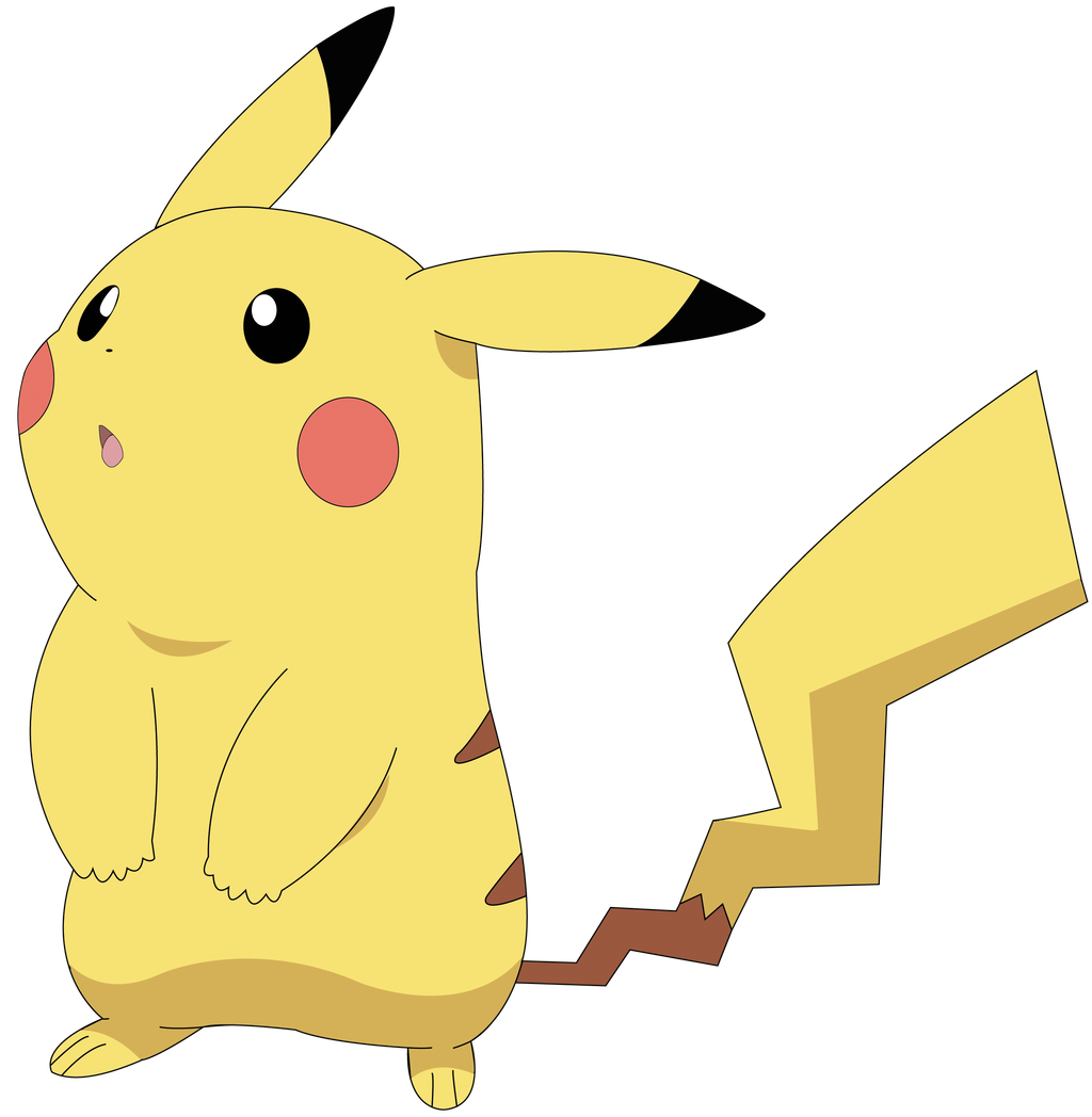 Pikachu Vector Deviantart Pikachu Vector by Ruki-Makino on DeviantArt
