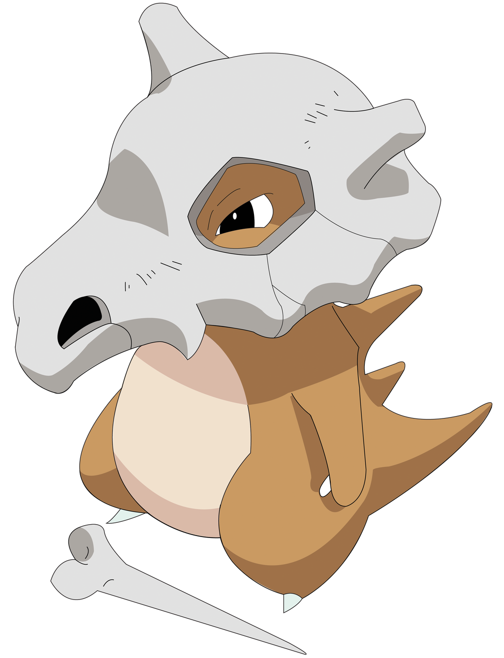 Cubone Vector by Ruki-Makino on DeviantArt