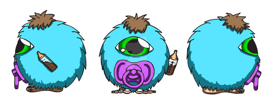 Baby Fuzz character design by BenJonesIllustration on DeviantArt