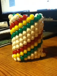 Rasta twist kandi cuff