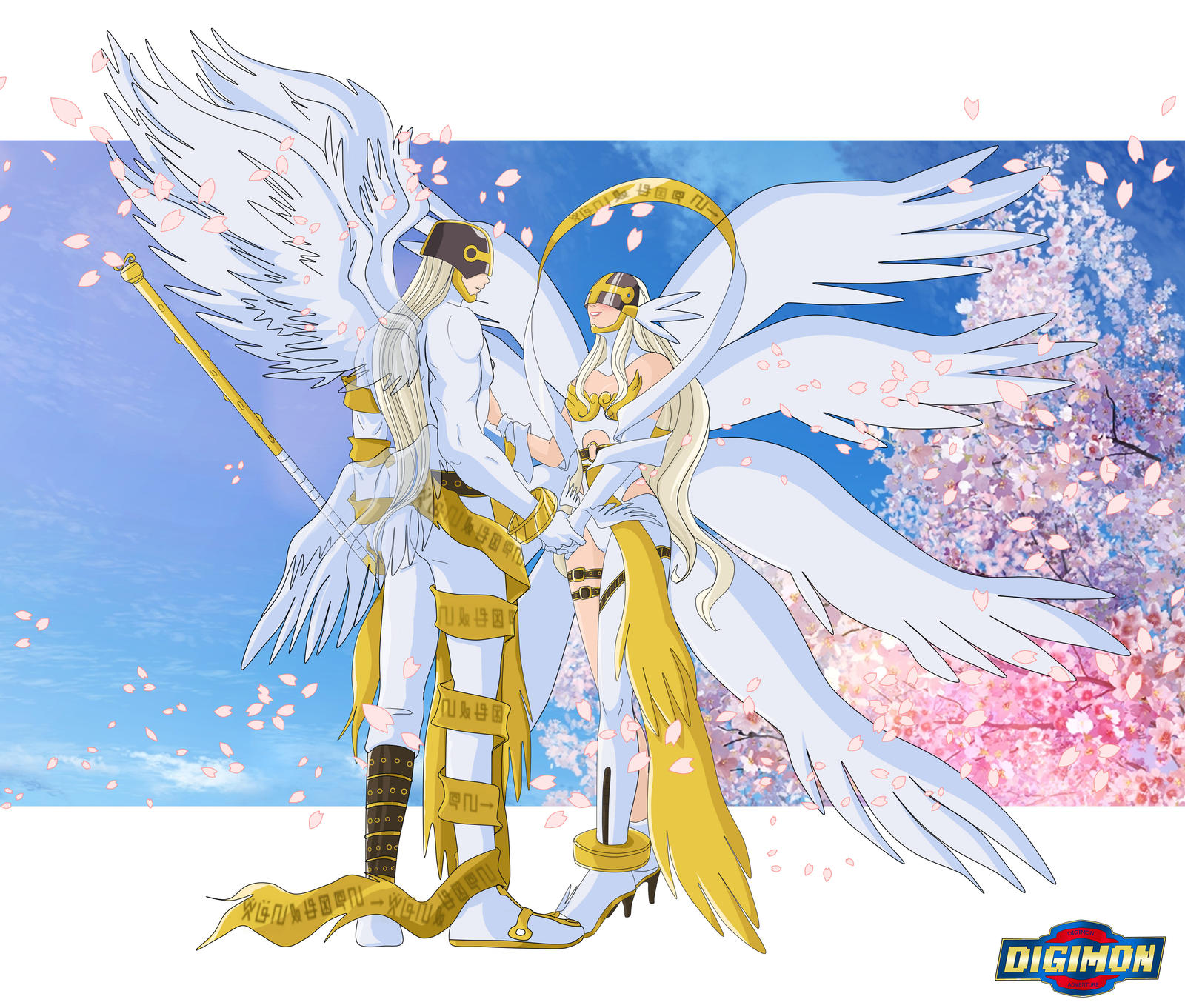 Meet Angemon and Angewomon from Reality XII by Ayhelenk on DeviantArt