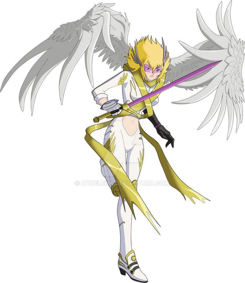 Wielding the codes of Holy Angemon by Ayhelenk on DeviantArt