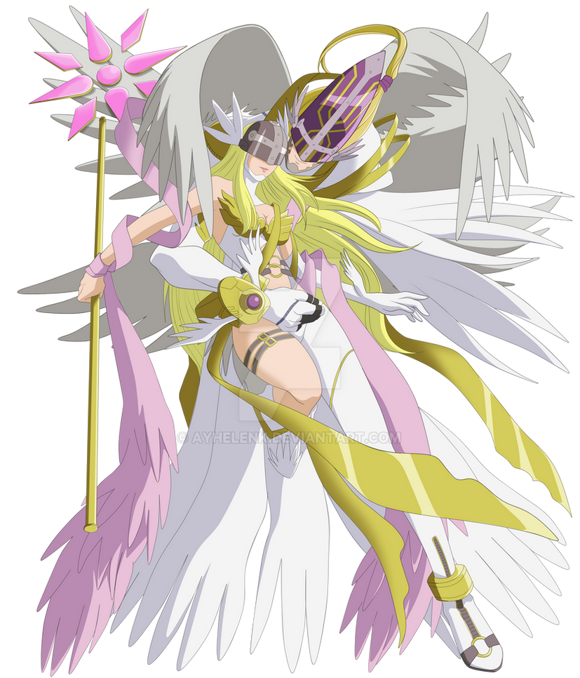 Millennium Holy Angemon and Angewomon by Ayhelenk on DeviantArt