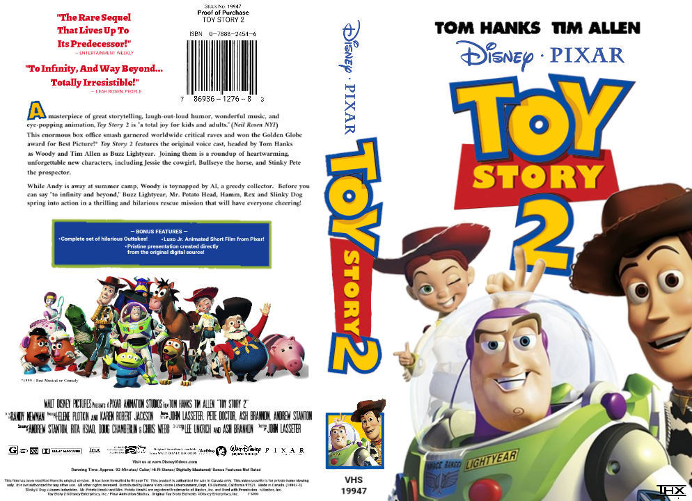 Disney Pixar Toy Story 2 VHS Cover by TrustaMann on DeviantArt