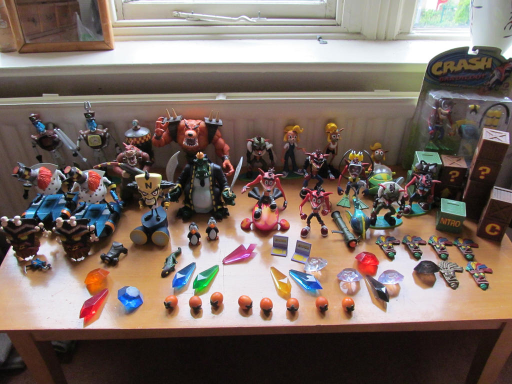 Crash Bandicoot figures collection COMPLETE!!!!!!! by harrisonthehutt on DeviantArt