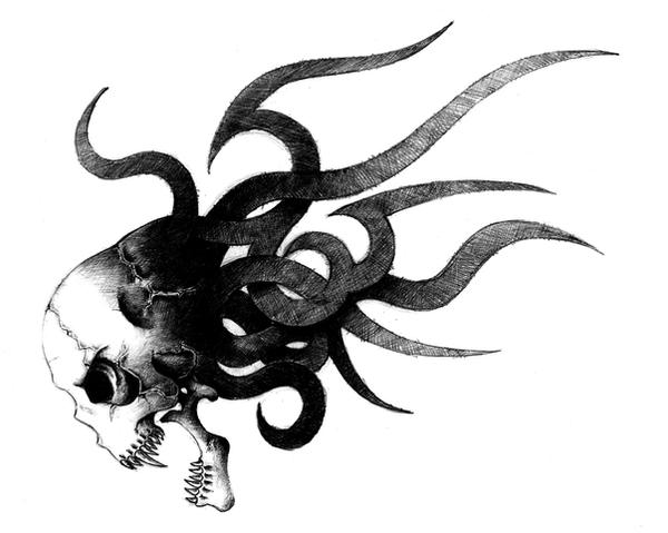 Tribal Skull by JPing on DeviantArt