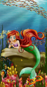 Ariel anime style