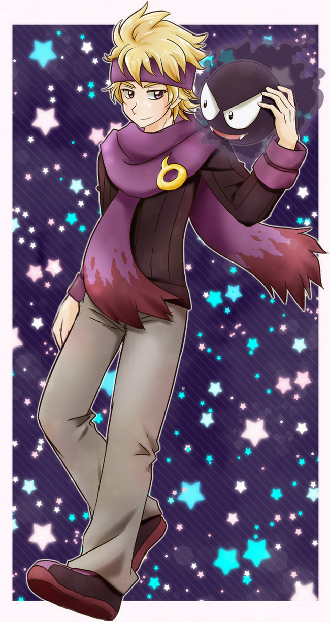 Pokemon Gym Leader Morty Commission By Chikorita85 On Deviantart