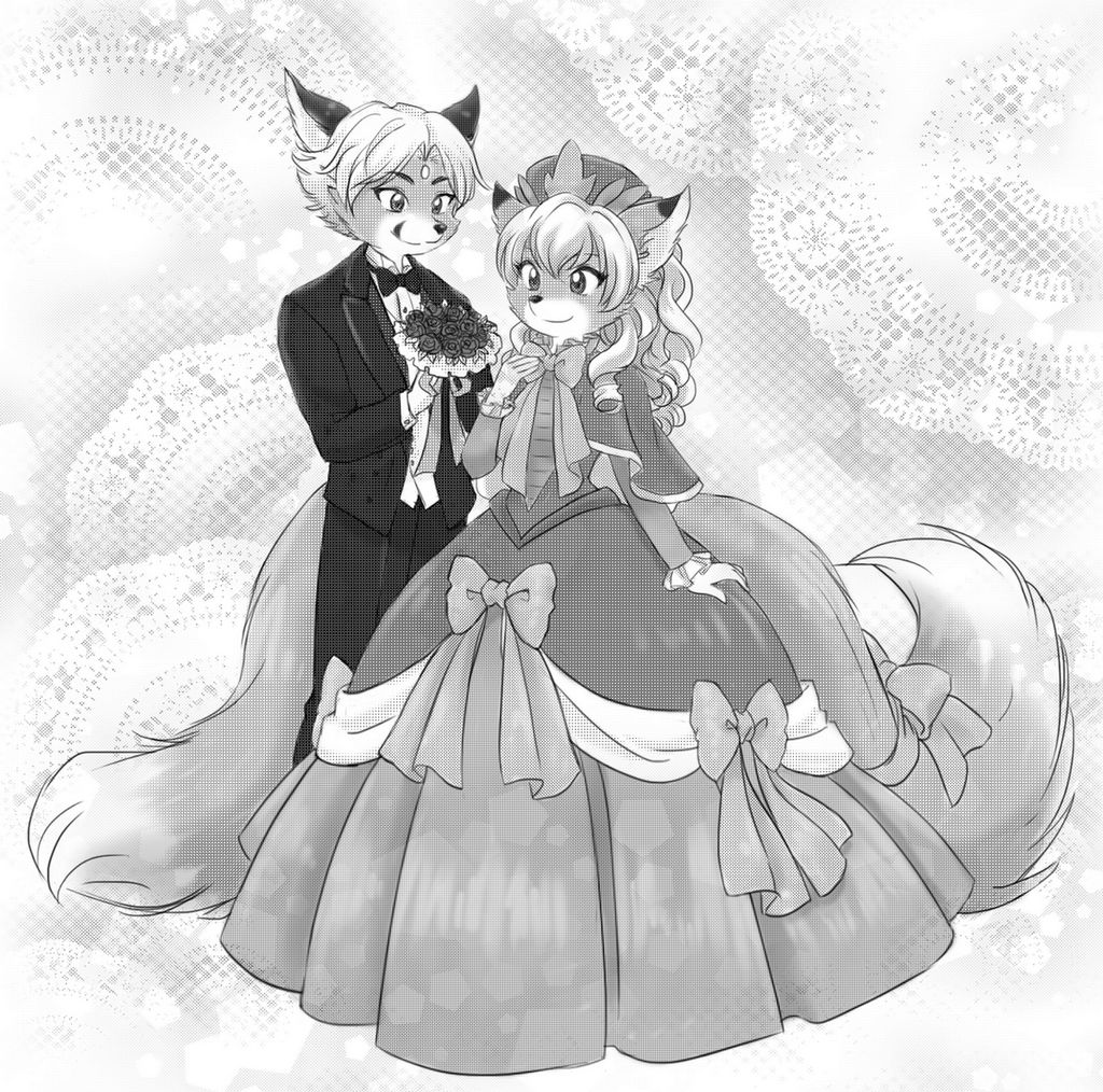 Prince and princess fox-commission by TSaianda on DeviantArt