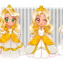 3 chibis princess- Commission