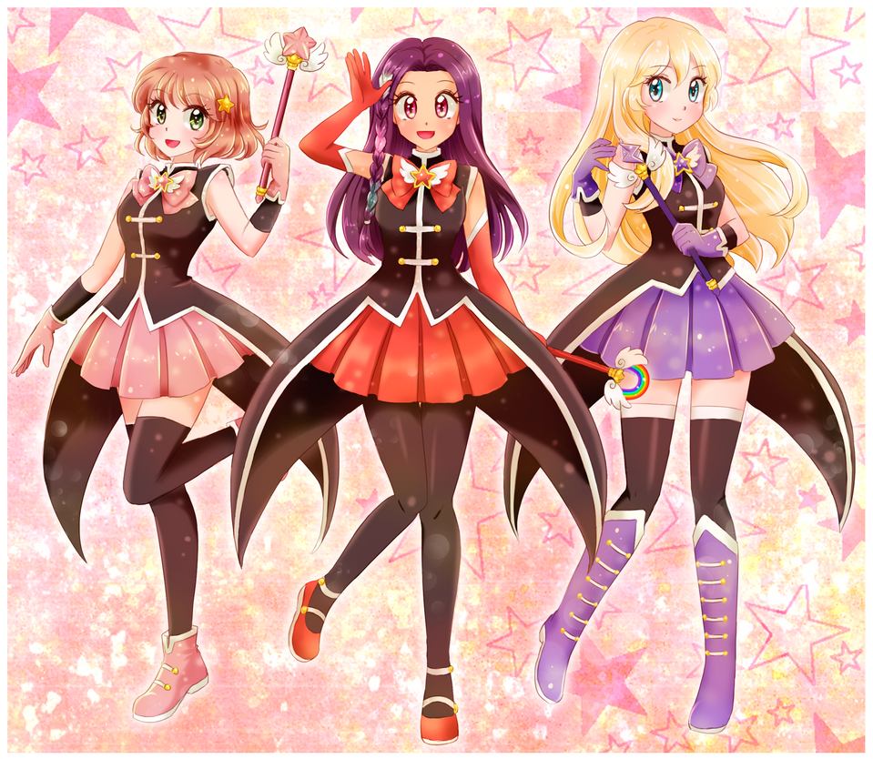 Magical girls- commission by TSaianda on DeviantArt
