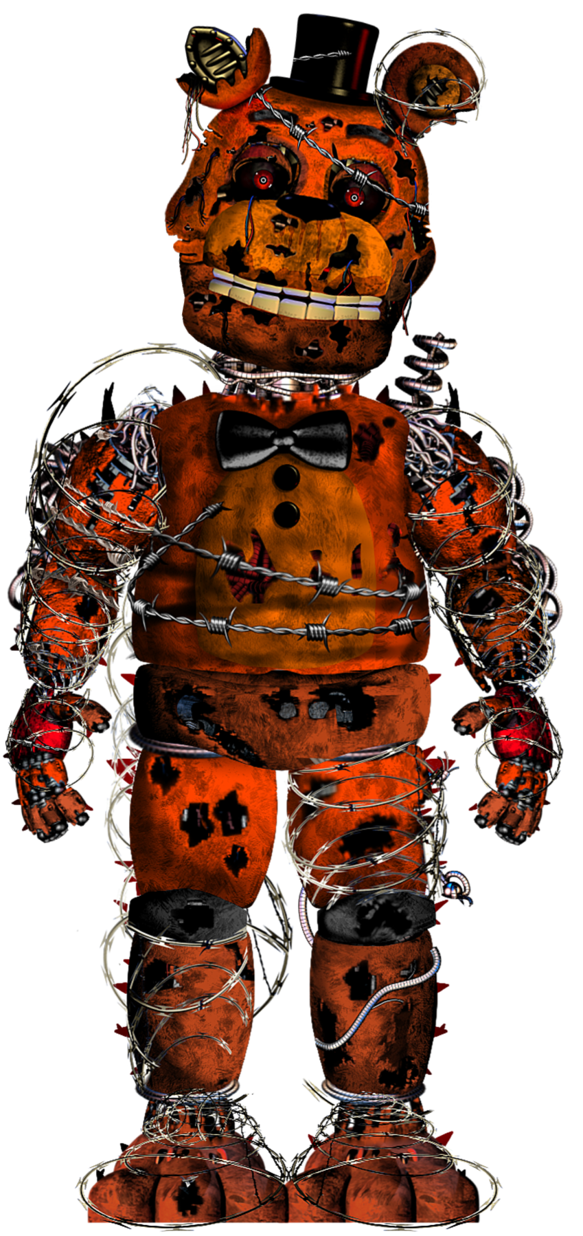 FNAF 1: FREDDY FAZBEAR FULL BODY V.4 by Estevamgamer on DeviantArt