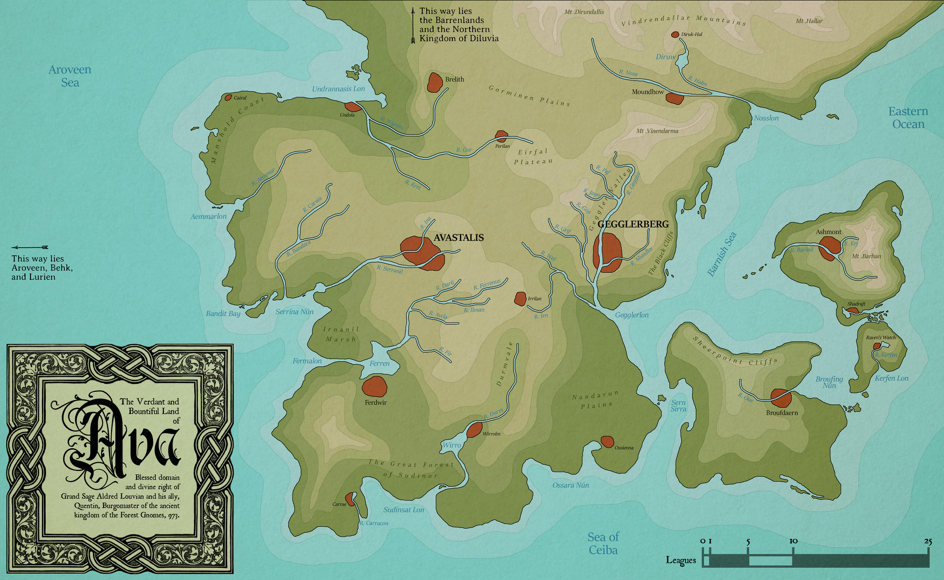 Topographical Fantasy Map - Ava by scriptography on DeviantArt