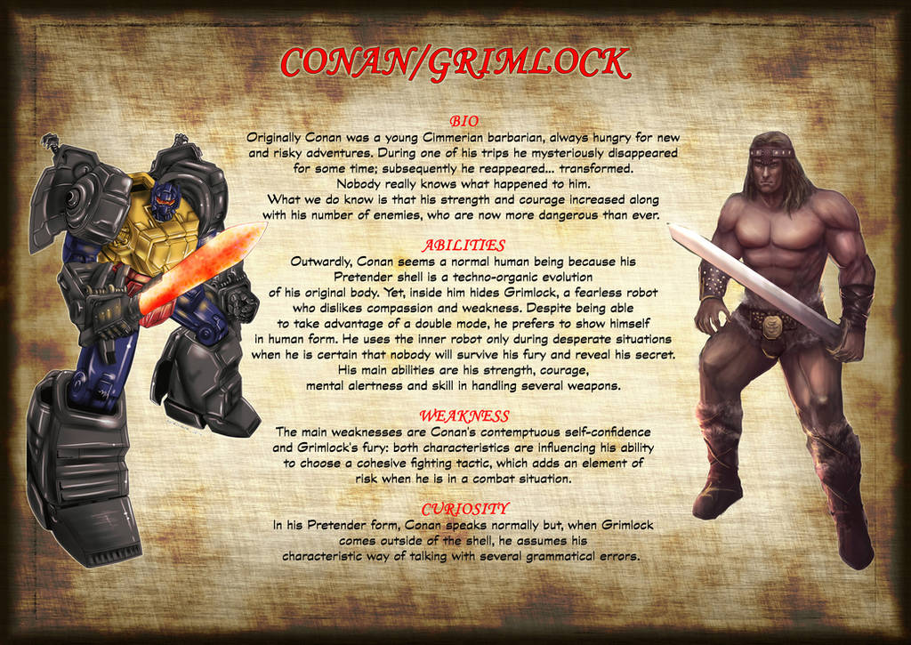 Transformers Tales Conan page 4 bio by RegenerationPlus