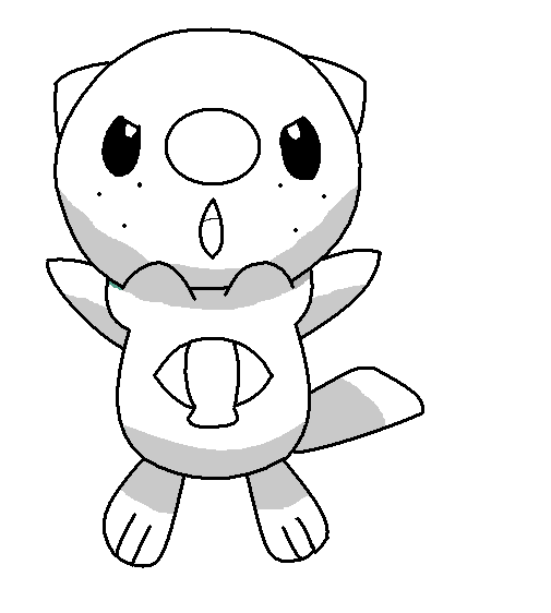 Oshawott Coloring Pokemon Pages Base Print Template Sketch Coloring Page.