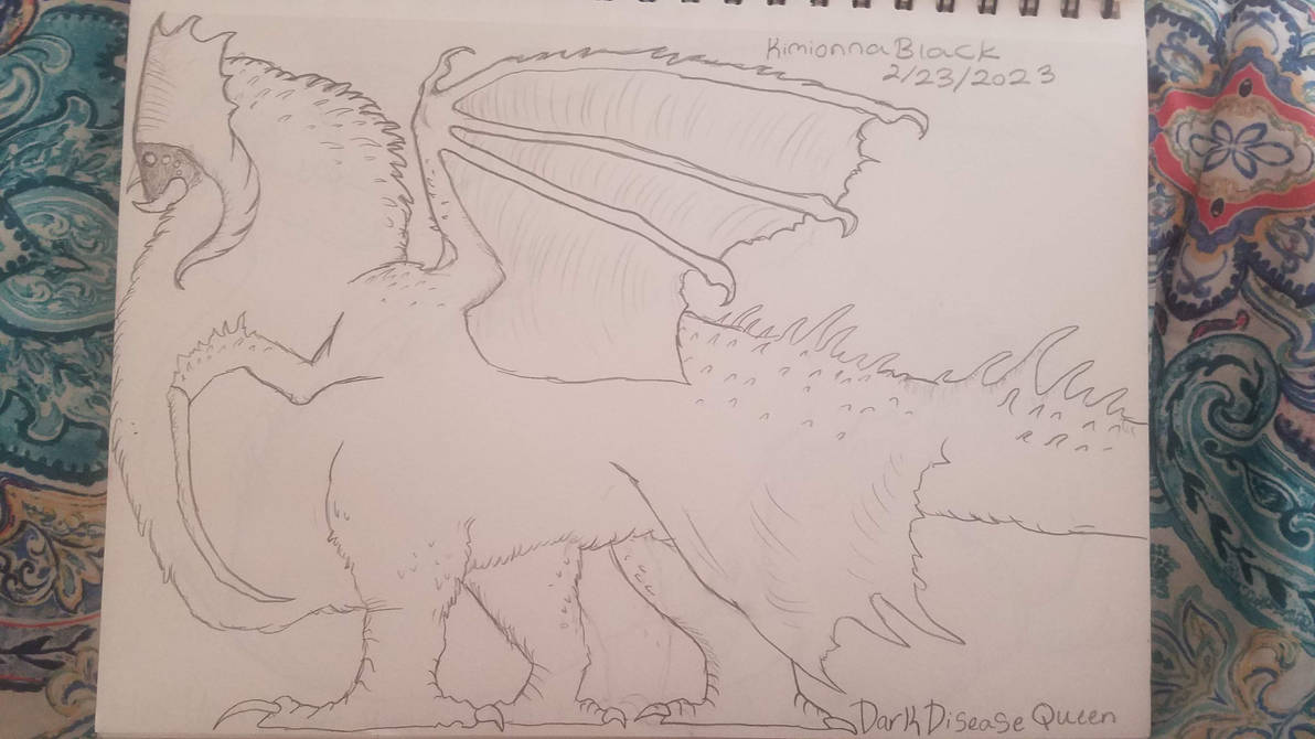 Dark Disease Queen dragon species by CyanxDragon on DeviantArt