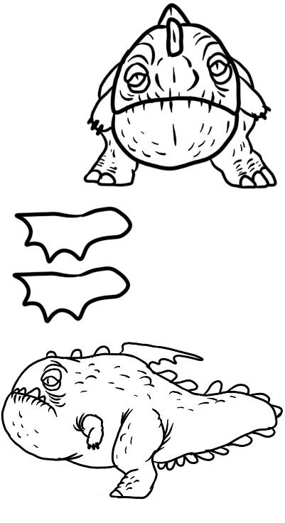 F2U Front baby eruptodon base by CyanxDragon on DeviantArt
