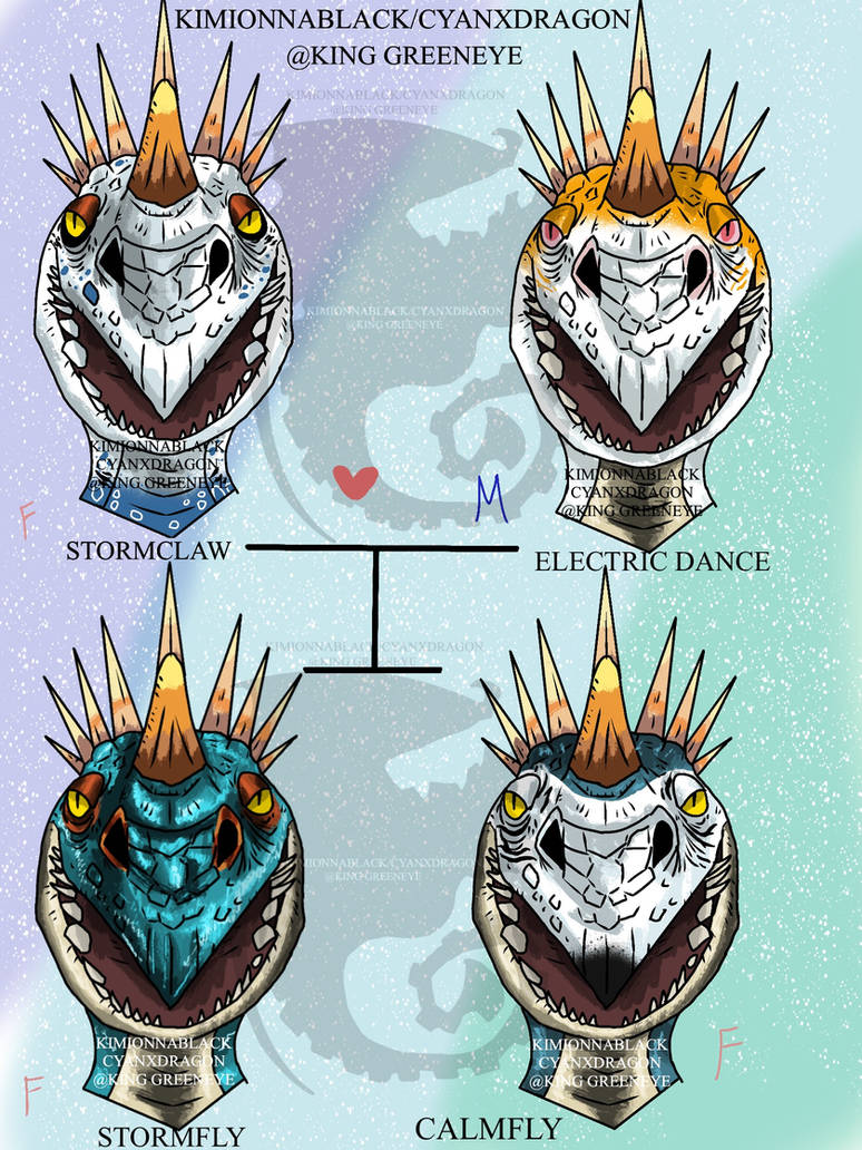 Stormfly Tail Pattern Stormflys family by CyanxDragon on DeviantArt