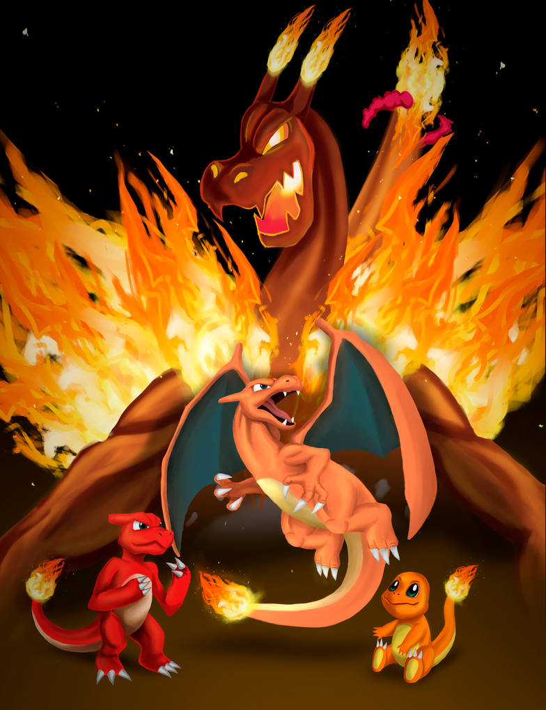 Charizard Volution Fan Art - Charizard Evolution Line by CamiloArts1 on DeviantArt