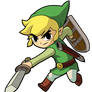 Toon Link Smash render (wind waker artwork style)