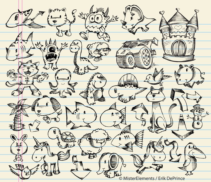 Animal and Doodle Sketches by ErikDePrince on DeviantArt