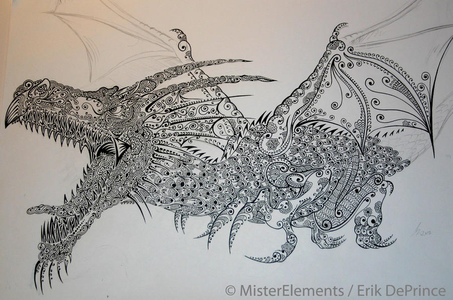 Henna Tattoo Doodle Dragon by ErikDePrince on DeviantArt