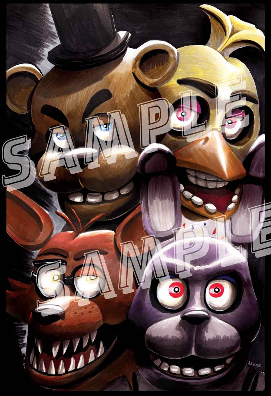 Nightmare Animatronics' - Five Nights at Freddy's 4 By Artist AJ