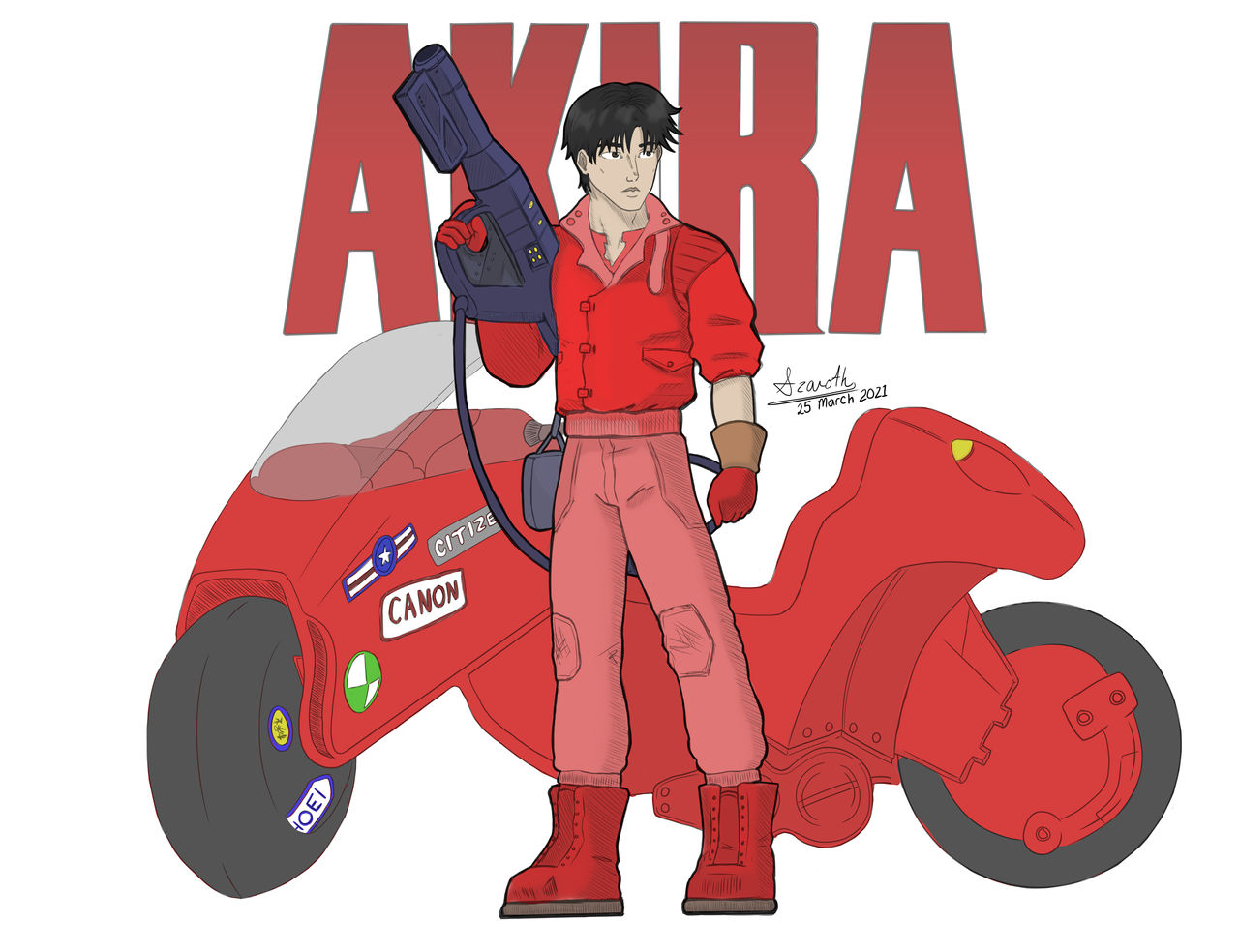 Kaneda - Akira by aazaroth on DeviantArt